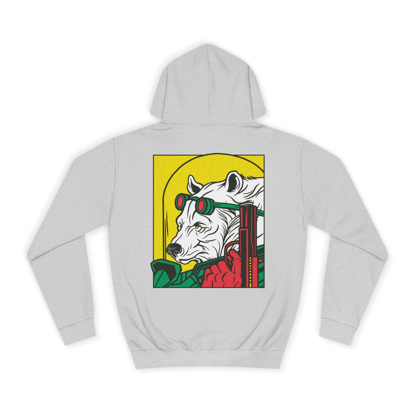 Ice Bear with Gun Hoodie