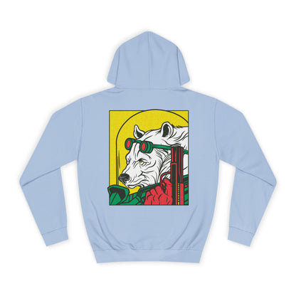 Ice Bear with Gun Hoodie