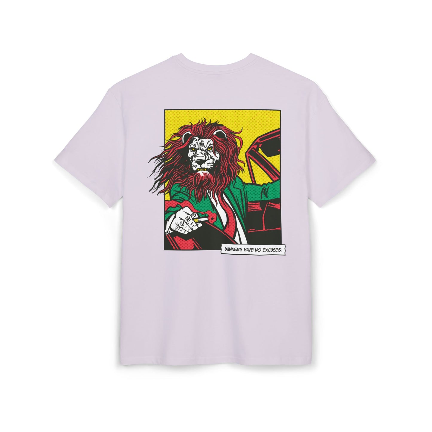 Lion in Car Oversized T-Shirt