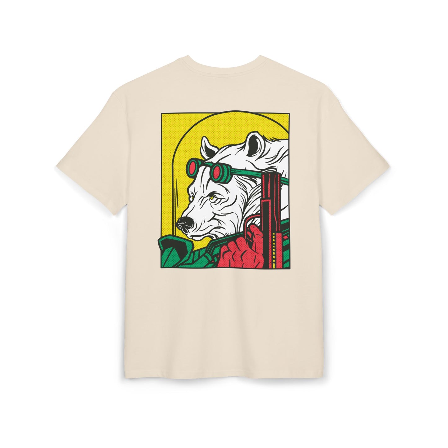 Ice Bear with Gun Oversized T-Shirt