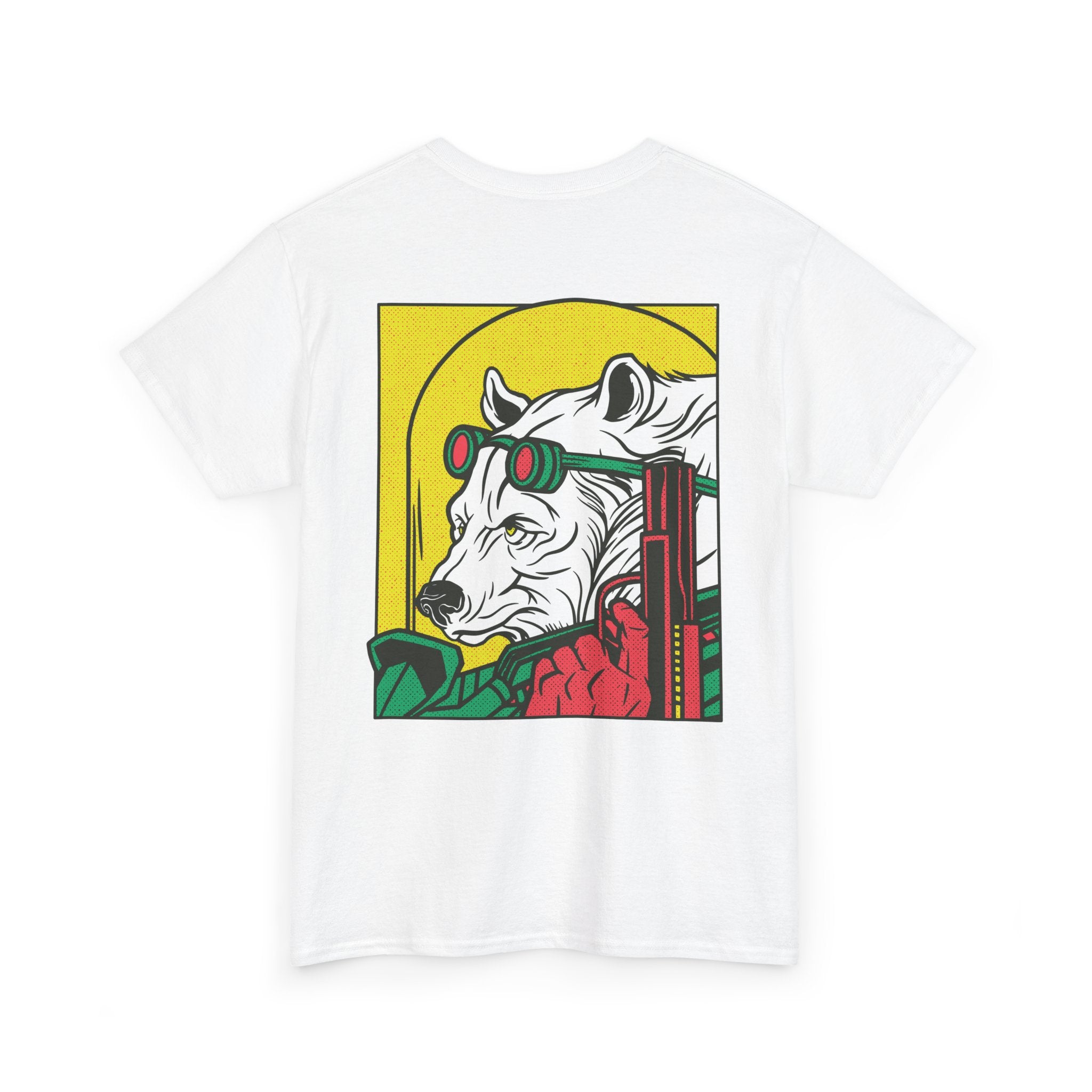 Ice Bear with Gun - T-Shirt Back Print