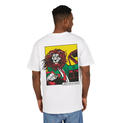 Lion in Car Oversized T-Shirt