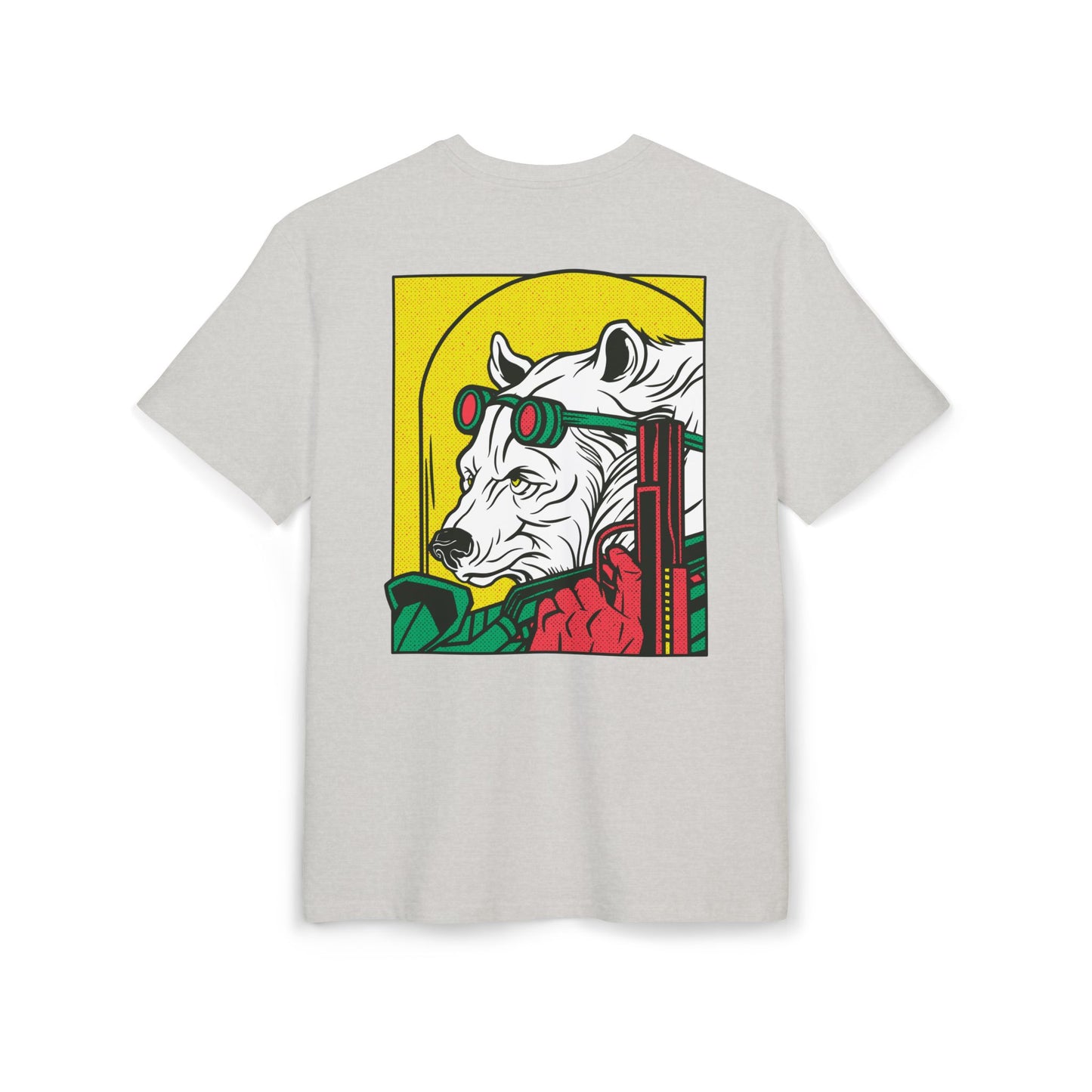 Ice Bear with Gun Oversized T-Shirt