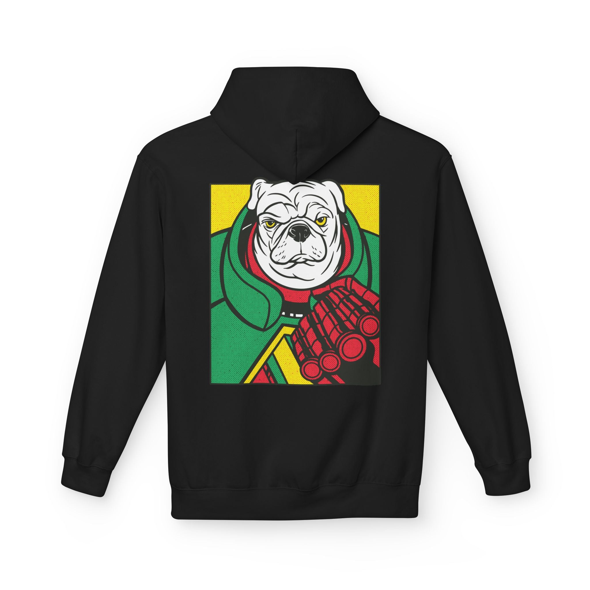 Pug with Fist - Hoodie Back Print