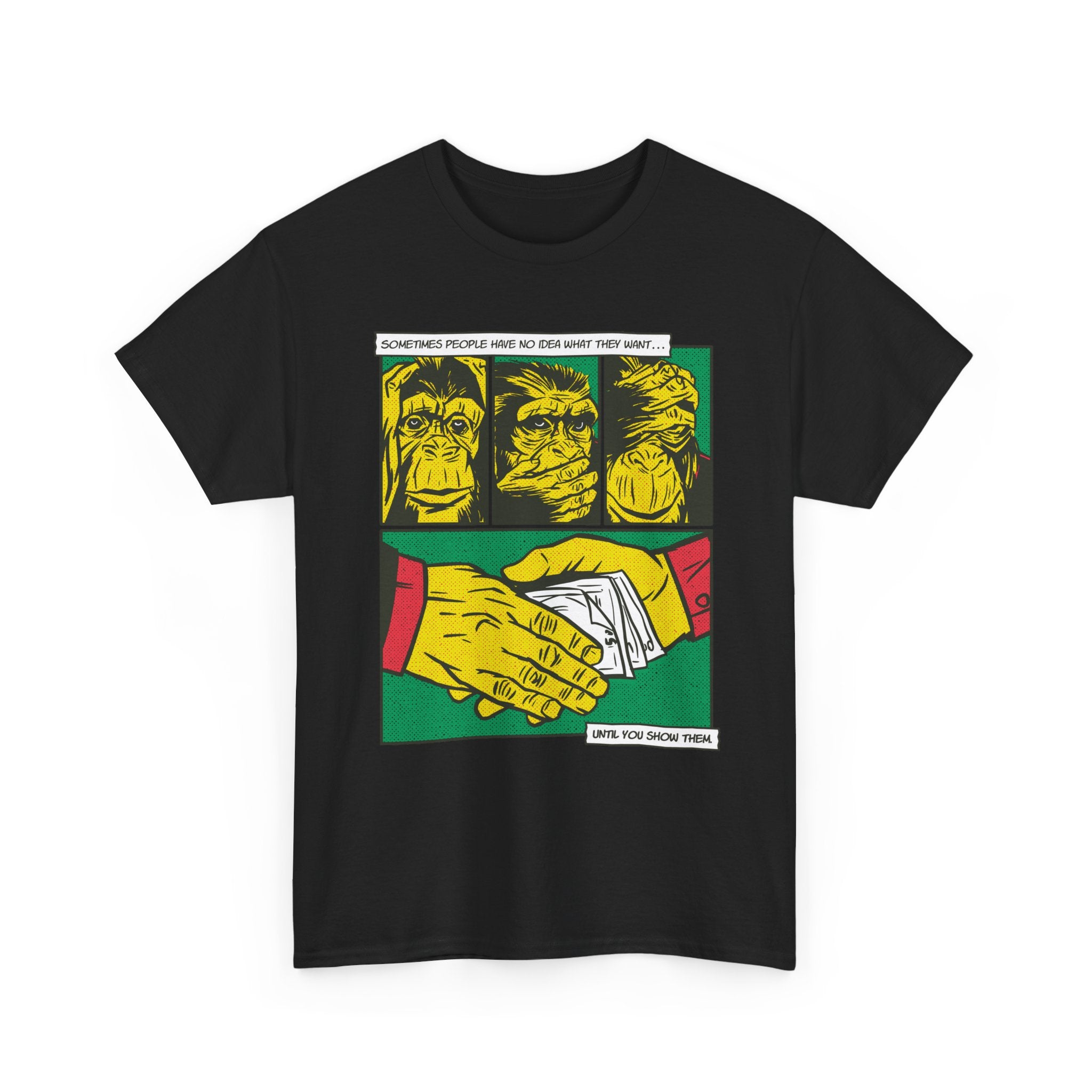 Three Monkeys - T-Shirt Front Print