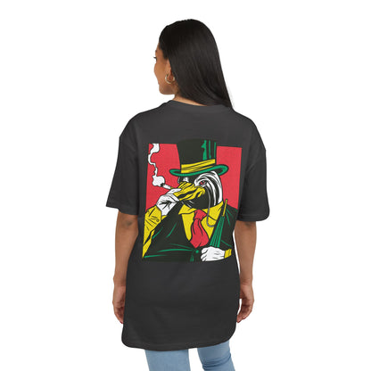 Penguin Smoking Oversized T-Shirt