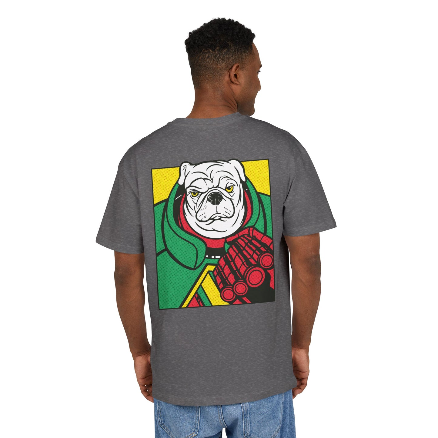 White Pug Oversized T-Shirt