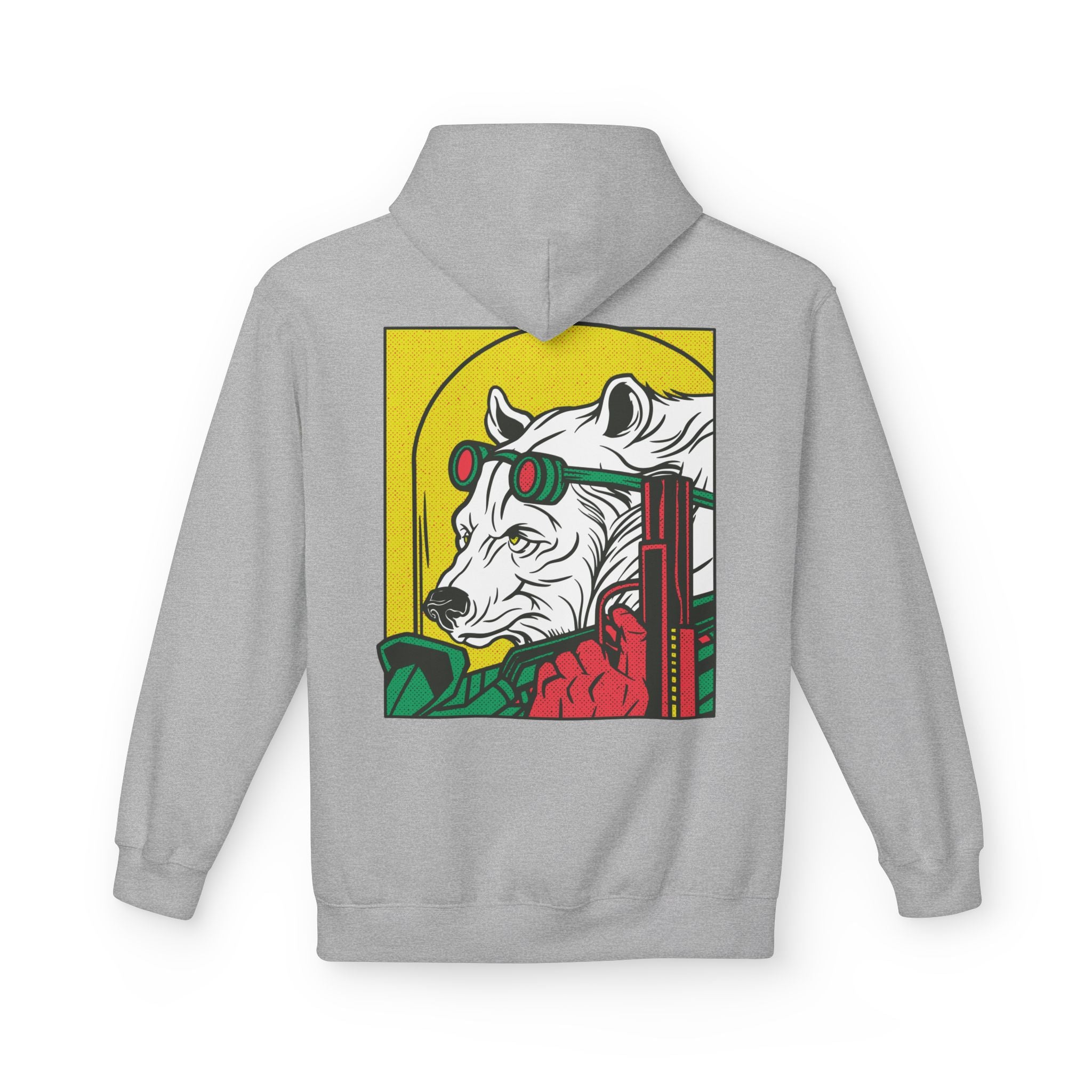 Ice Bear with Gun - Hoodie Back Print