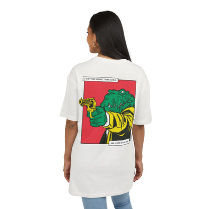 Alligator with Gun Oversized T-Shirt