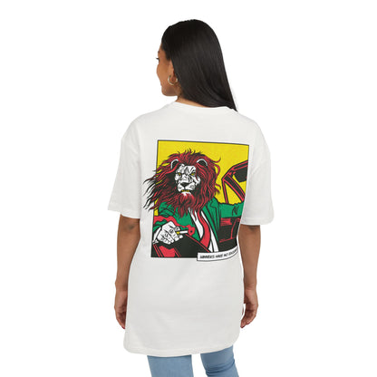 Lion in Car Oversized T-Shirt