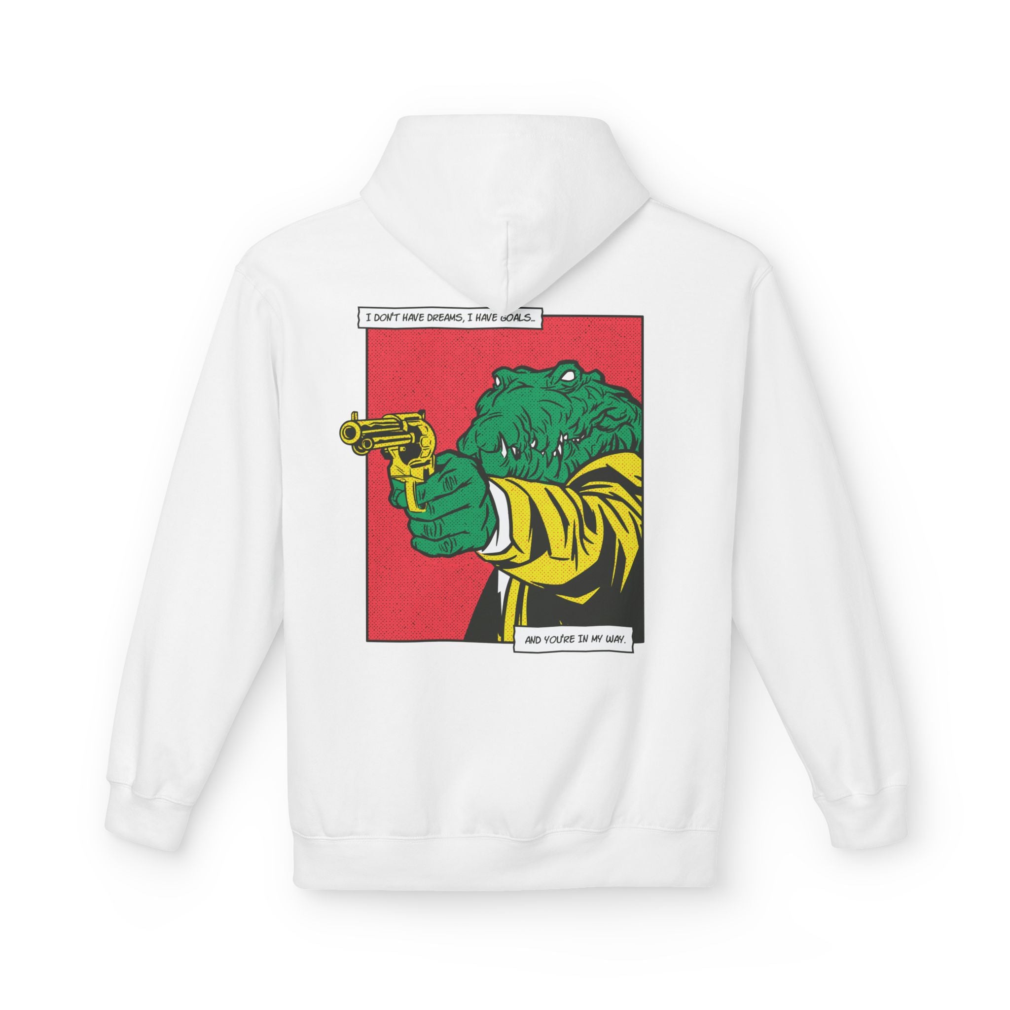 Alligator with Gun - Hoodie Back Print