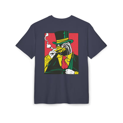 Penguin Smoking Oversized T-Shirt