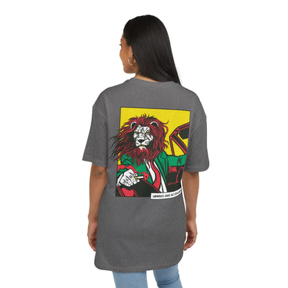 Lion in Car Oversized T-Shirt