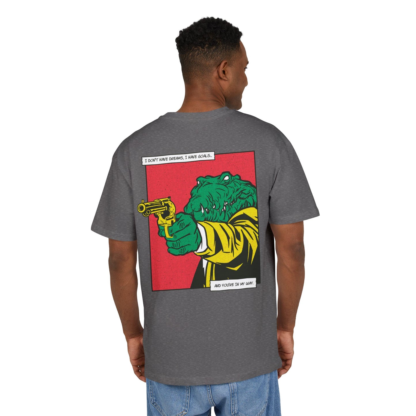 Alligator with Gun Oversized T-Shirt