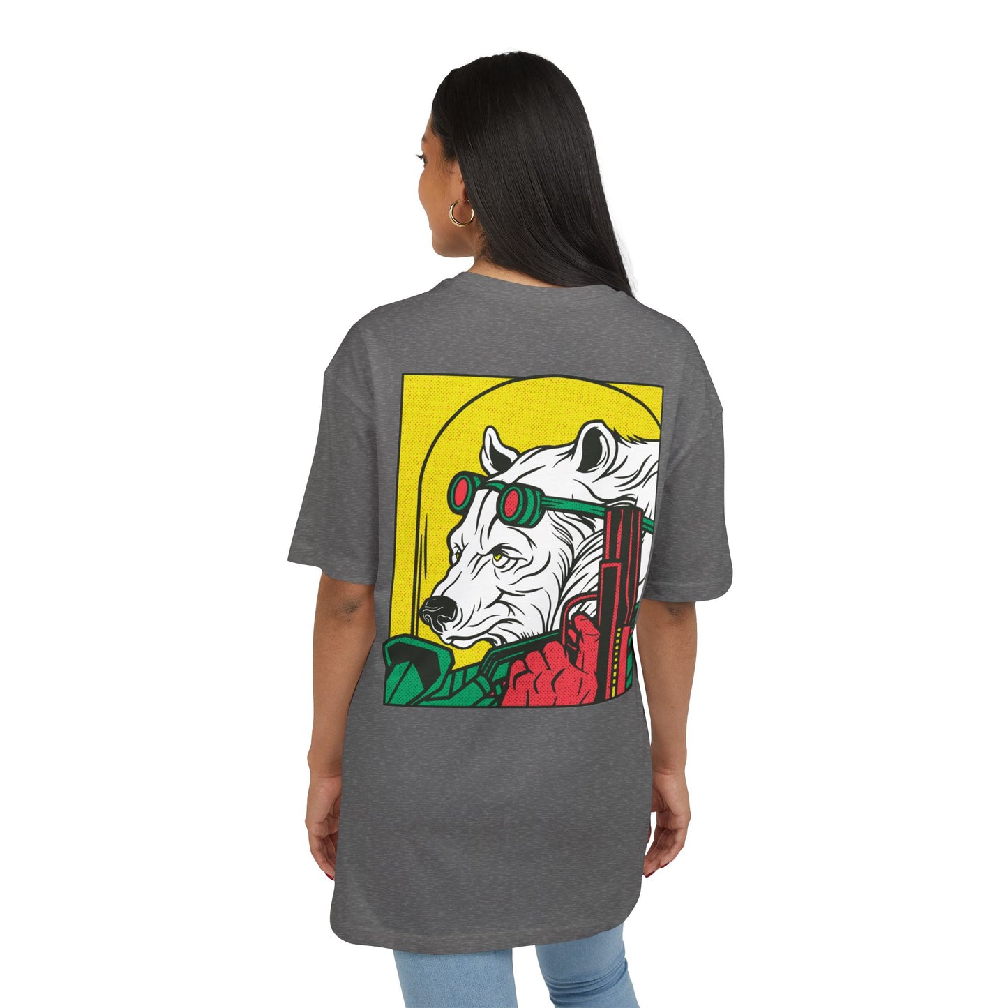 Ice Bear with Gun Oversized T-Shirt