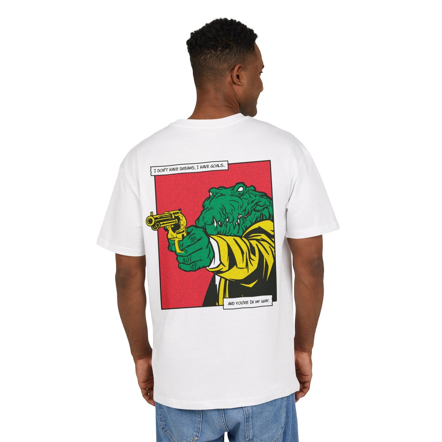 Alligator with Gun Oversized T-Shirt