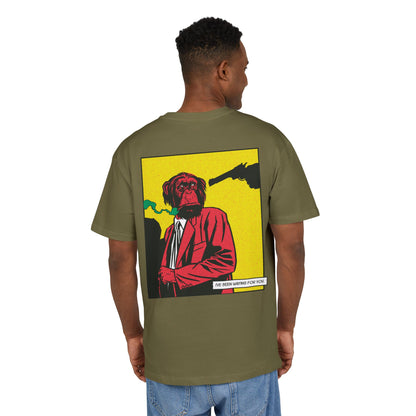 Monkey Smoking Oversized T-Shirt