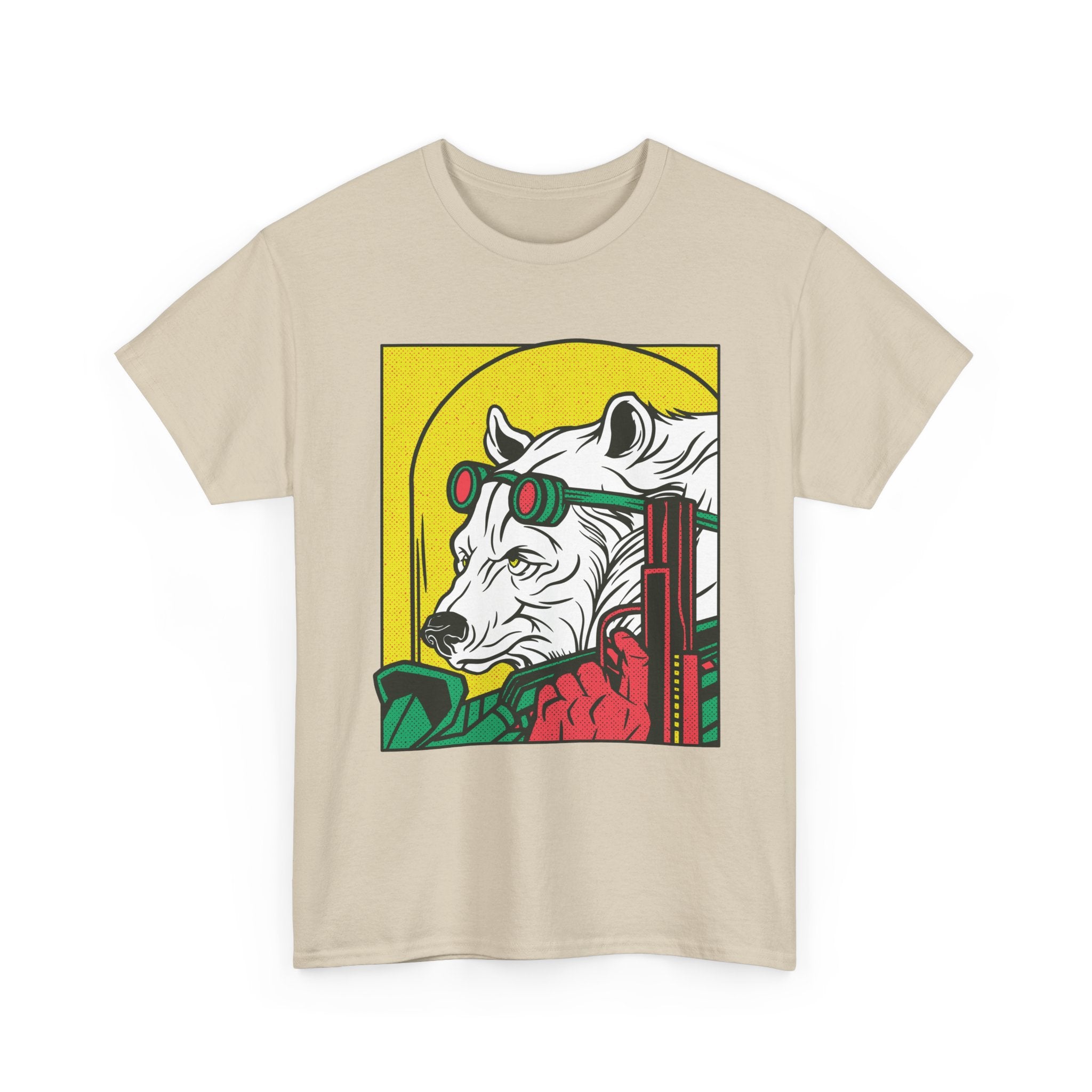 Ice Bear with Gun - T-Shirt Front Print