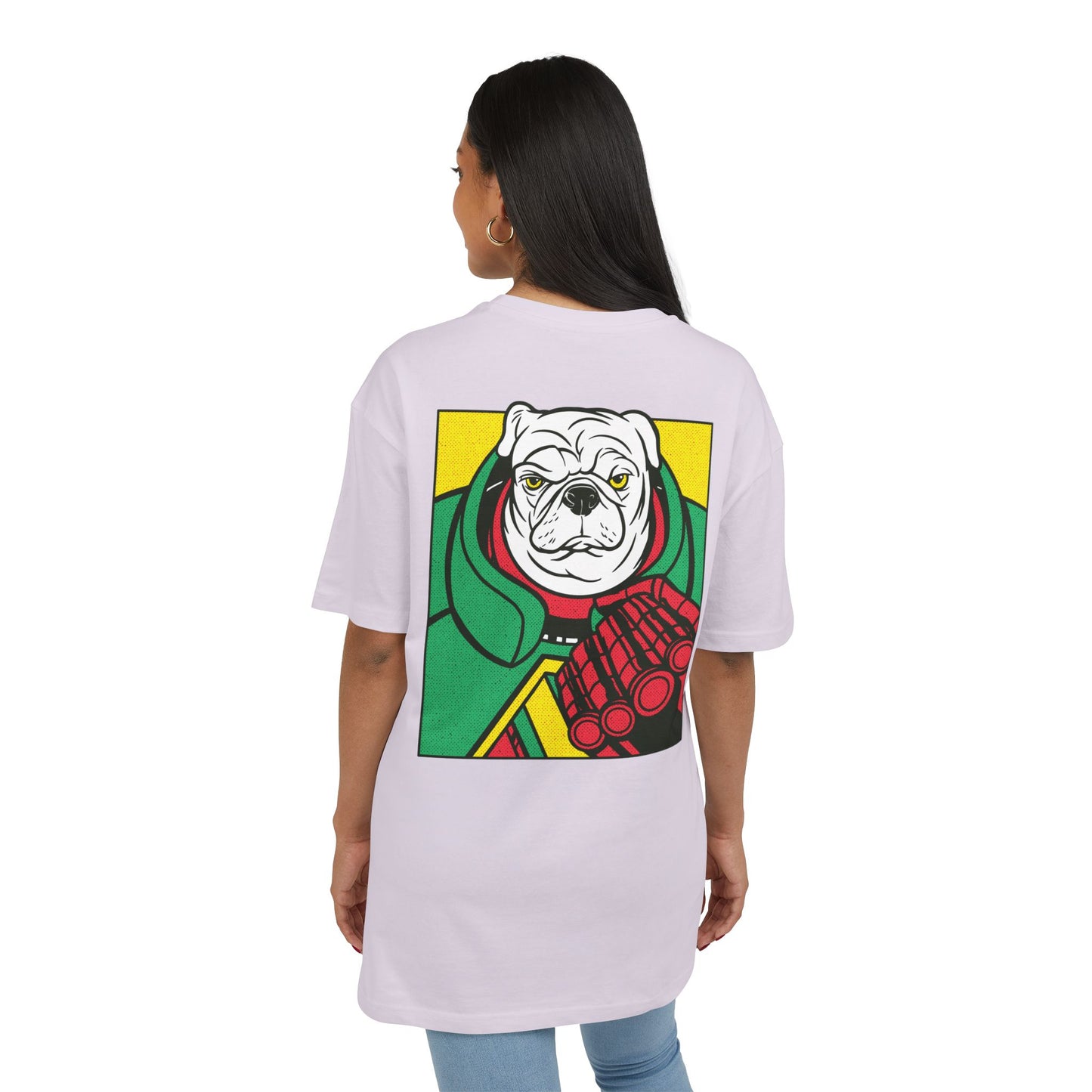 White Pug Oversized T-Shirt
