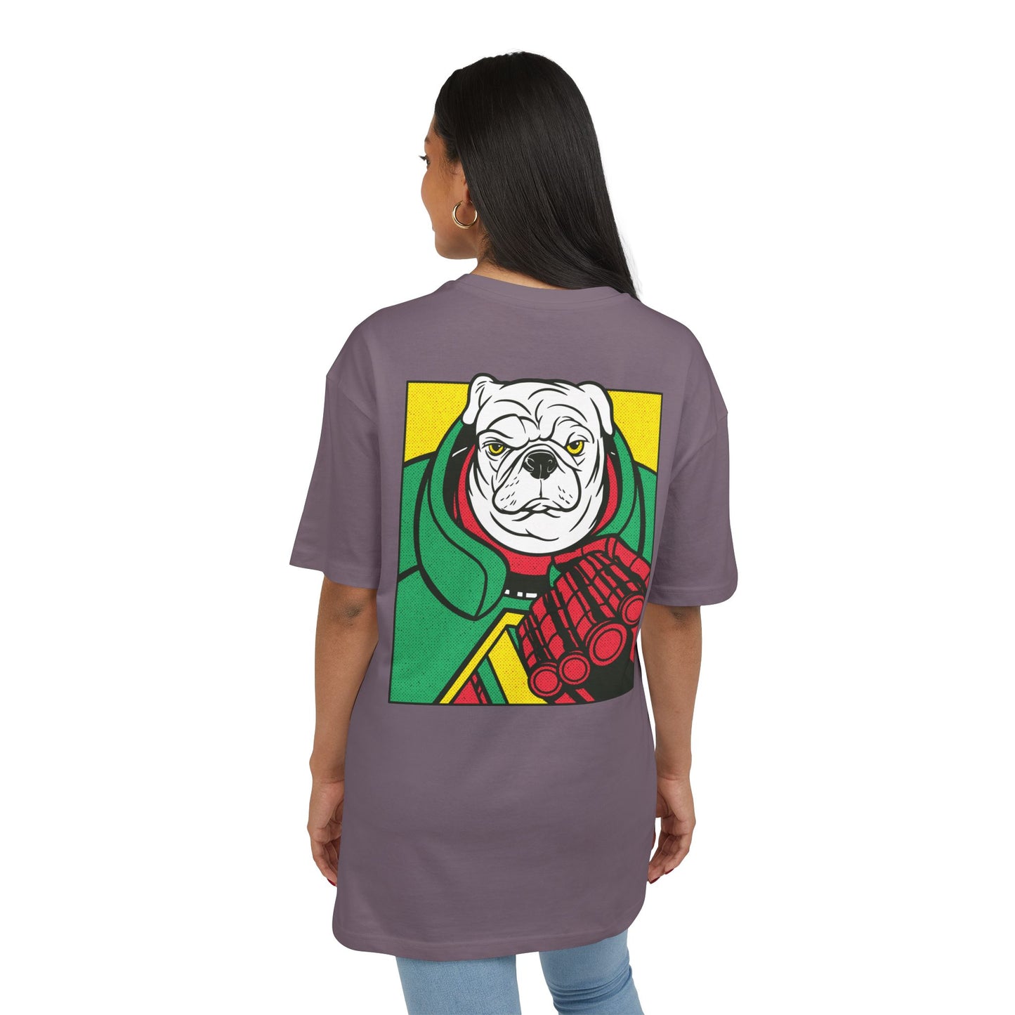 White Pug Oversized T-Shirt