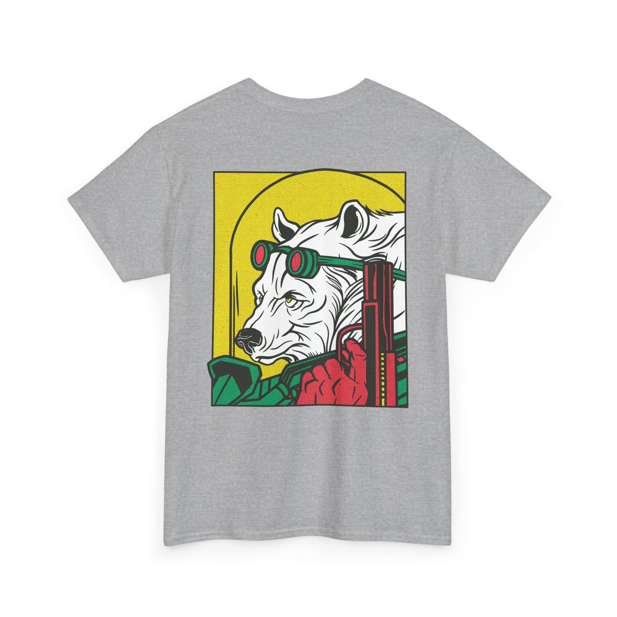 Ice Bear with Gun - T-Shirt Back Print