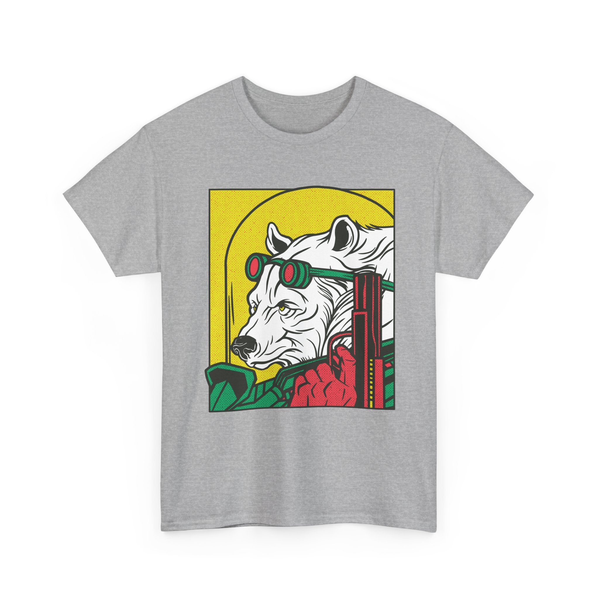 Ice Bear with Gun - T-Shirt Front Print