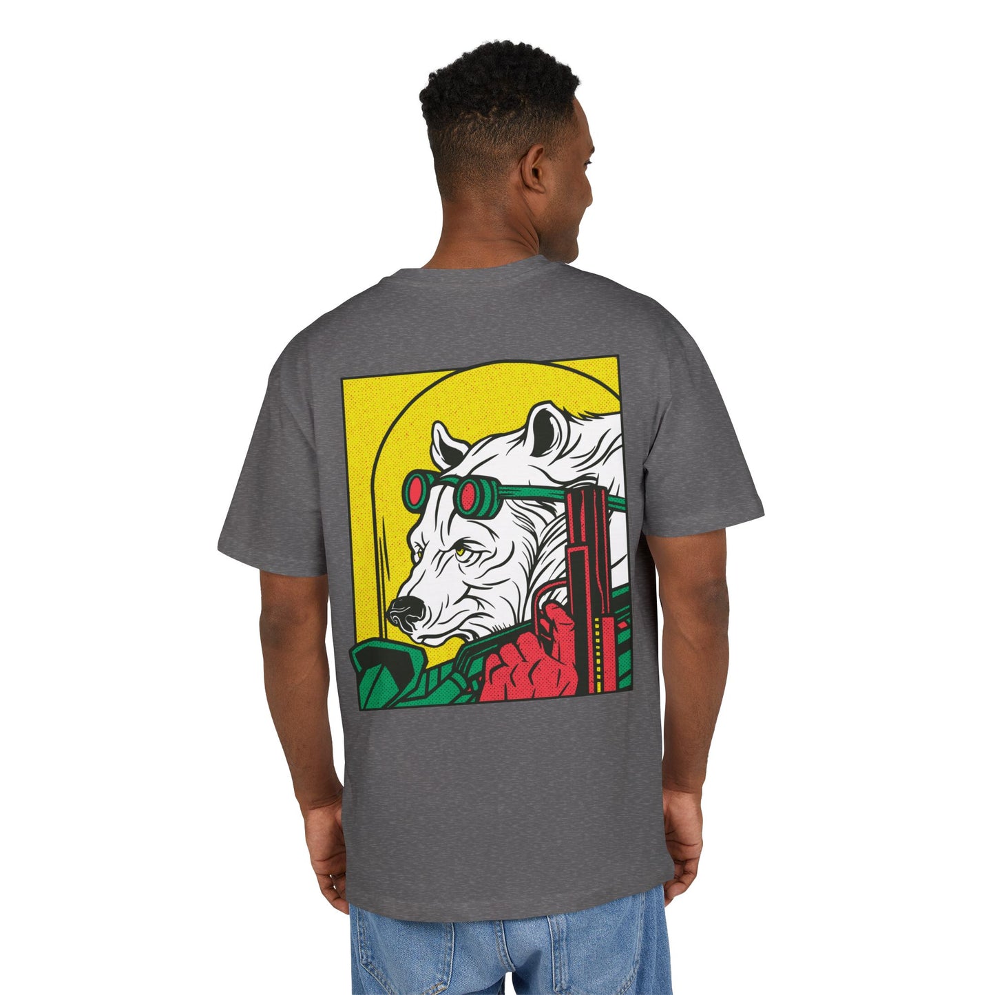 Ice Bear with Gun Oversized T-Shirt