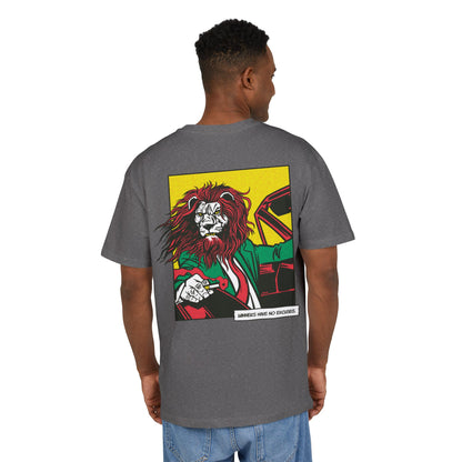 Lion in Car Oversized T-Shirt