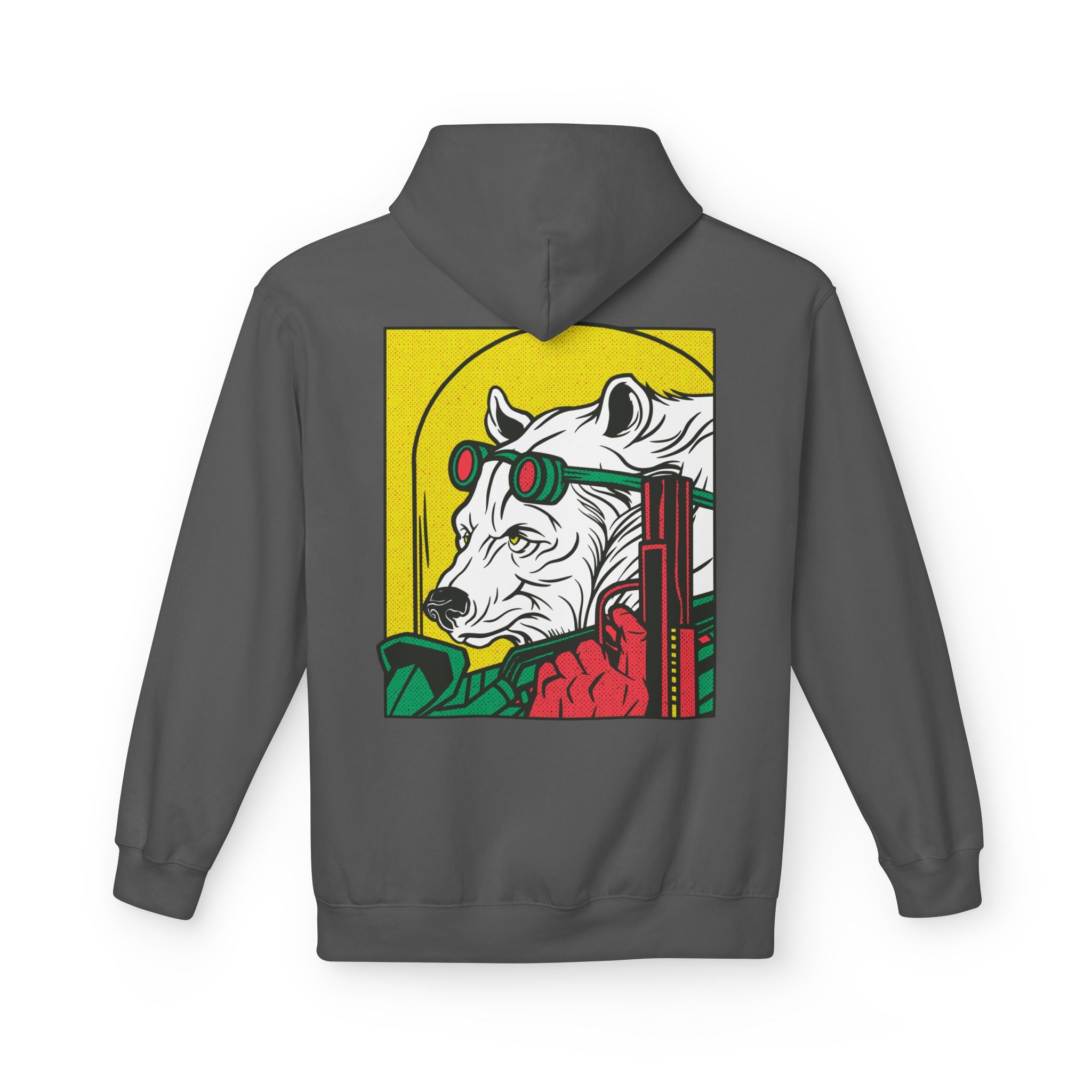 Ice Bear with Gun - Hoodie Back Print