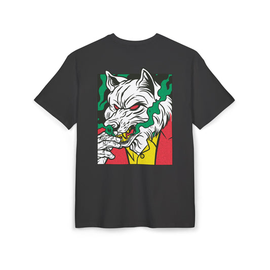 Wolf Smoking Oversized T-Shirt