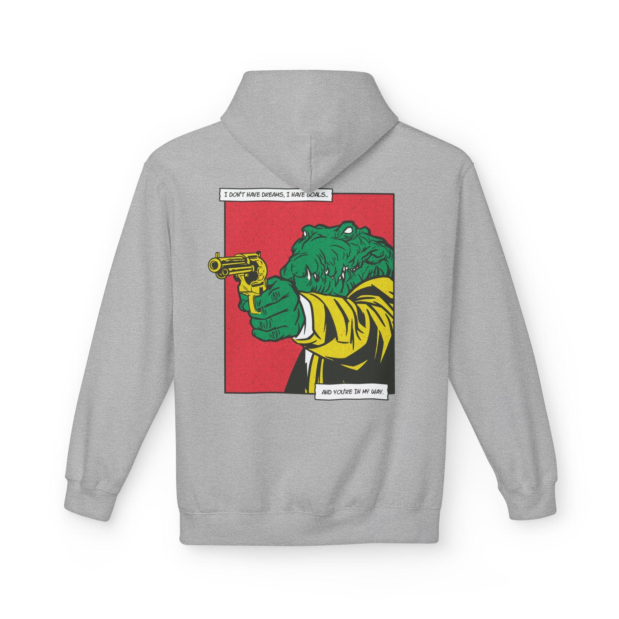 Alligator with Gun - Hoodie Back Print