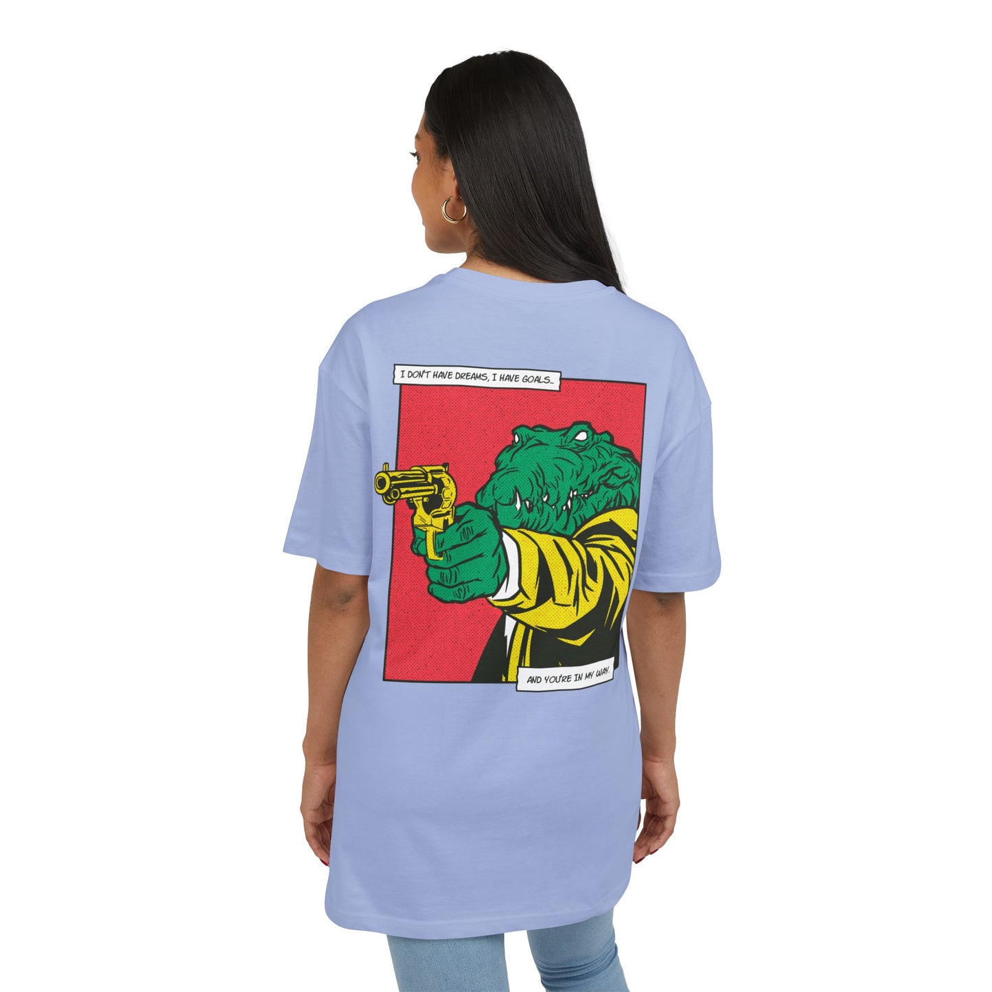 Alligator with Gun Oversized T-Shirt