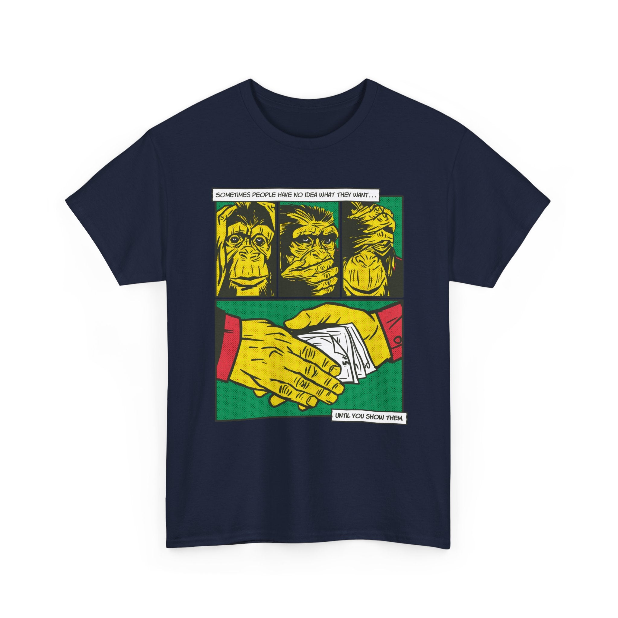 Three Monkeys - T-Shirt Front Print