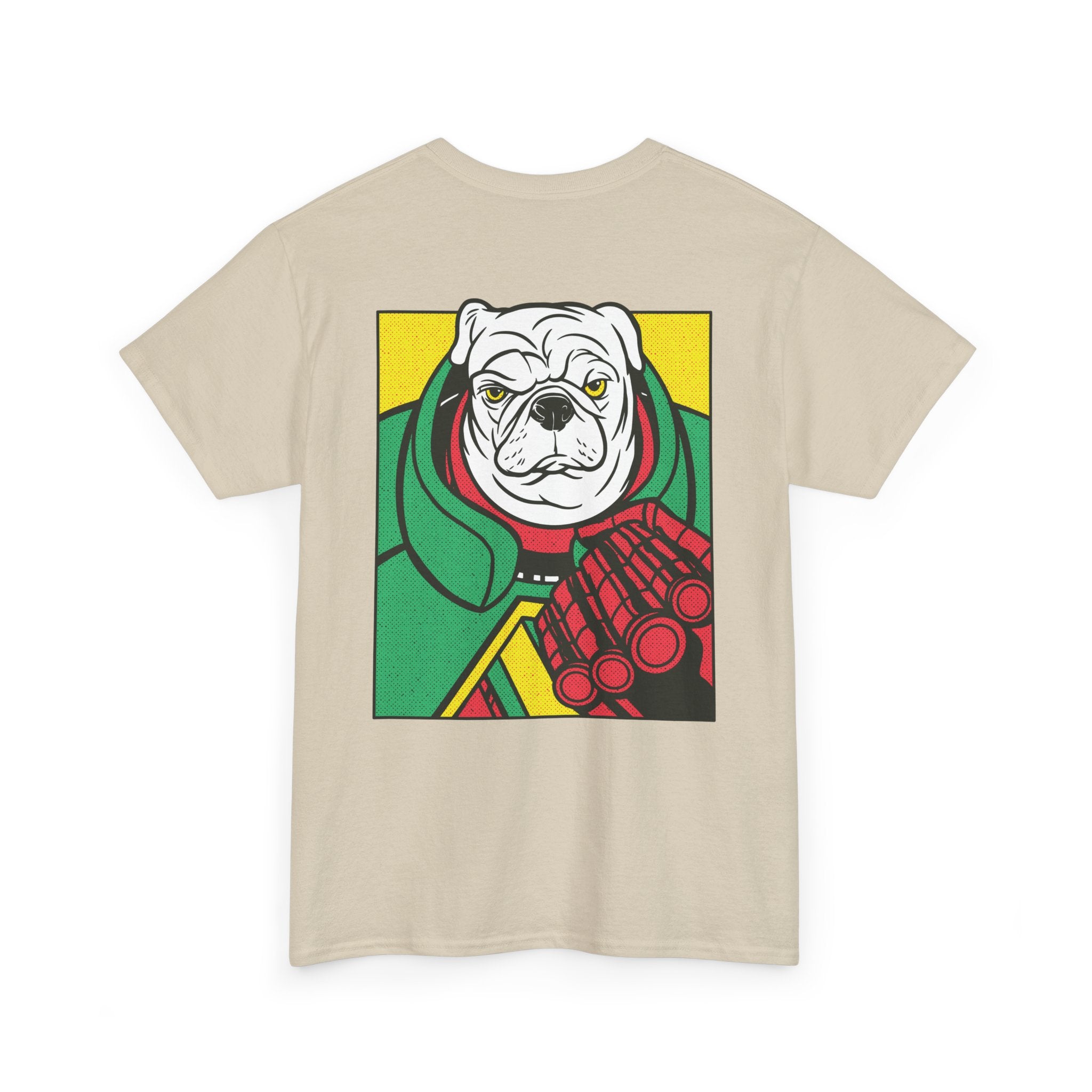 Pug with Fist - T-Shirt Back Print