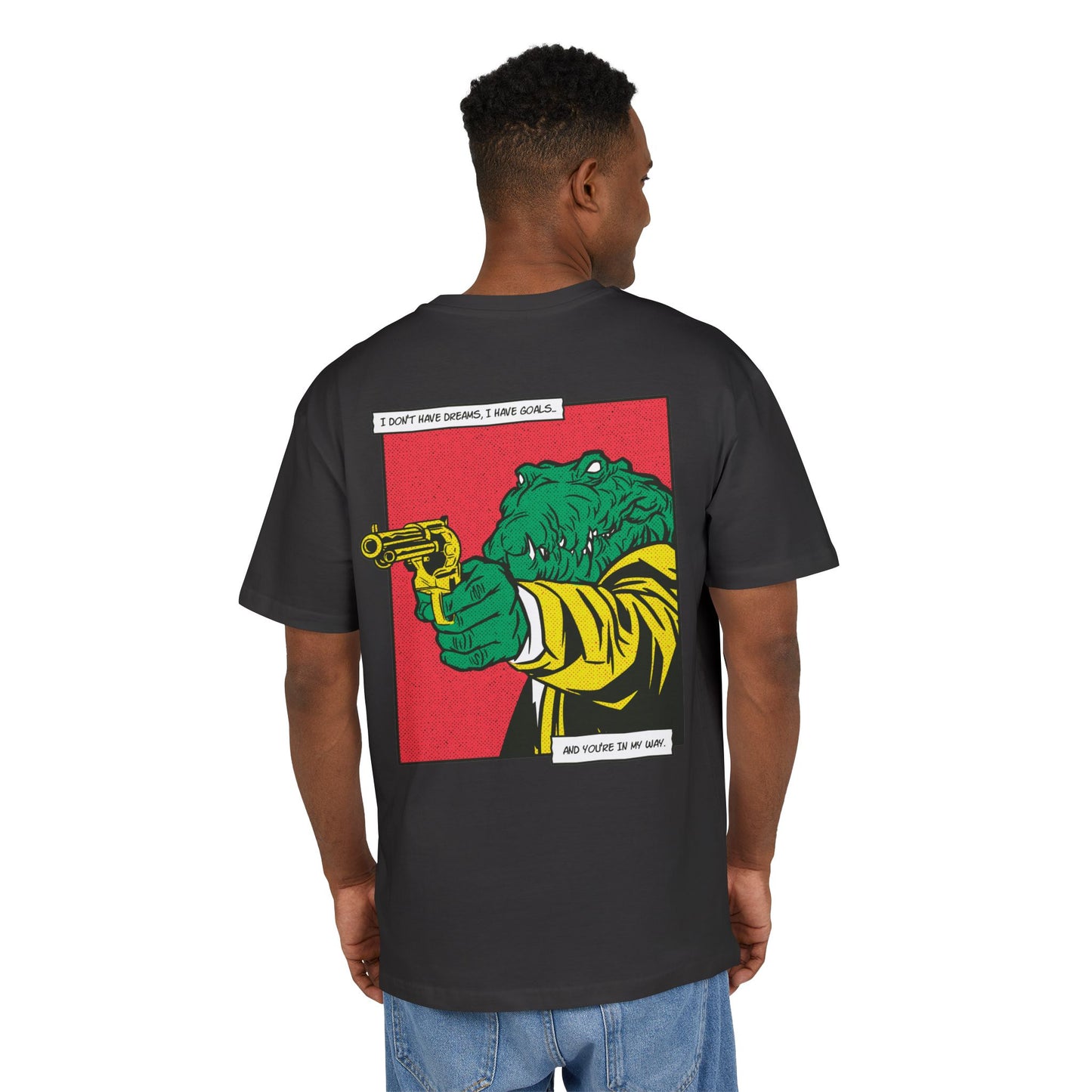 Alligator with Gun Oversized T-Shirt