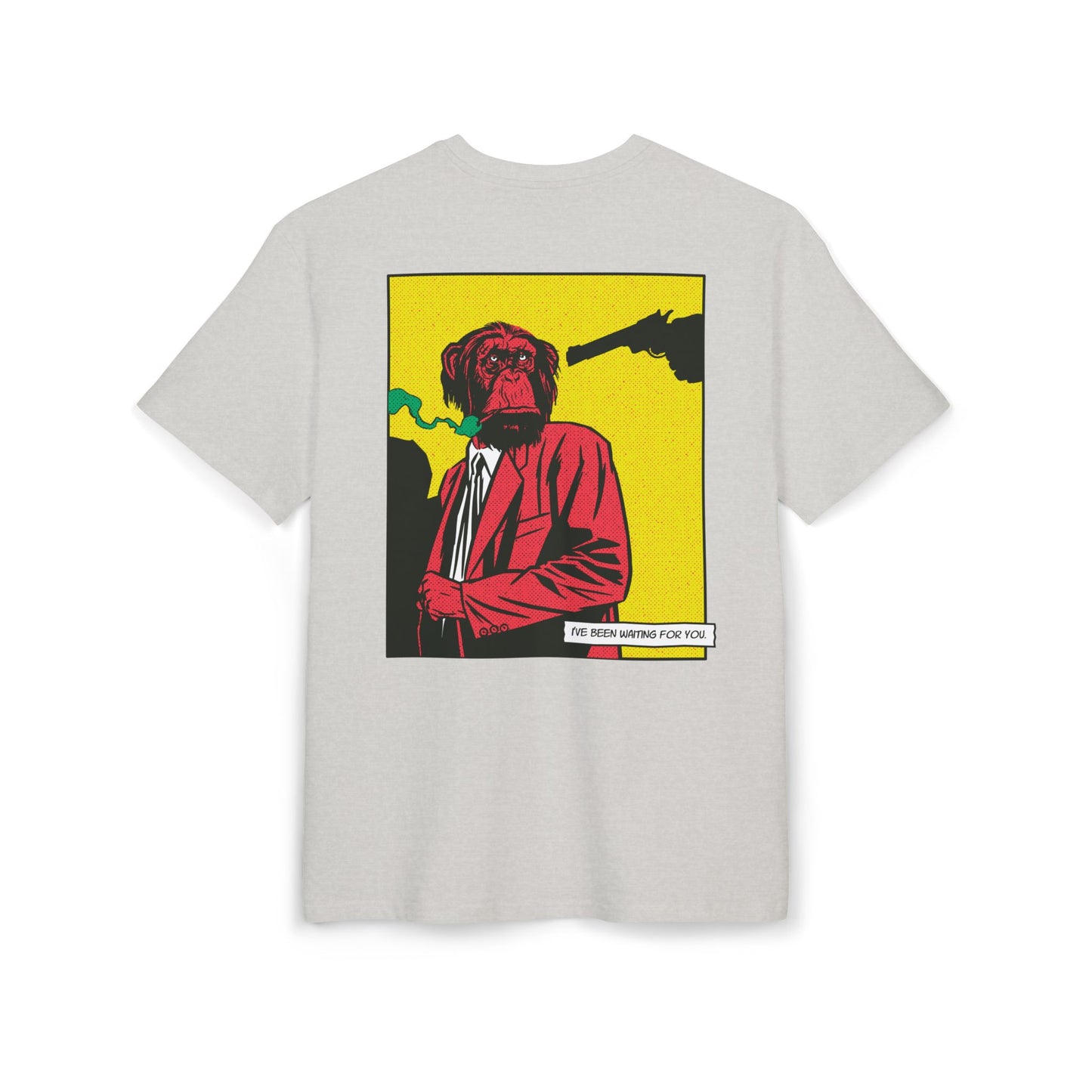 Monkey Smoking Oversized T-Shirt