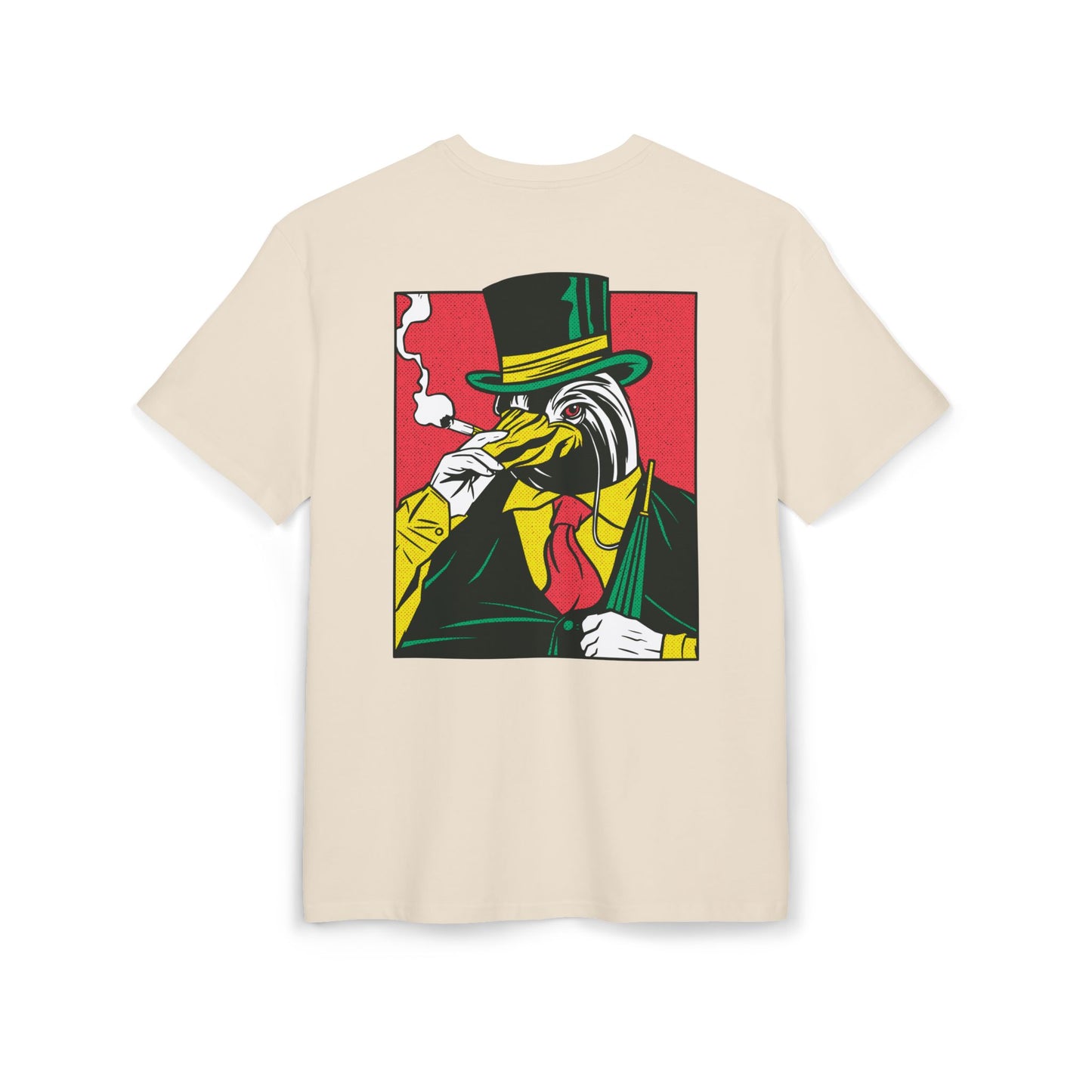 Penguin Smoking Oversized T-Shirt