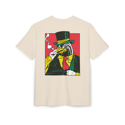 Penguin Smoking Oversized T-Shirt