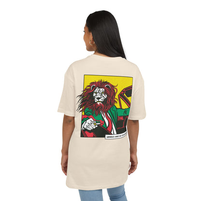Lion in Car Oversized T-Shirt