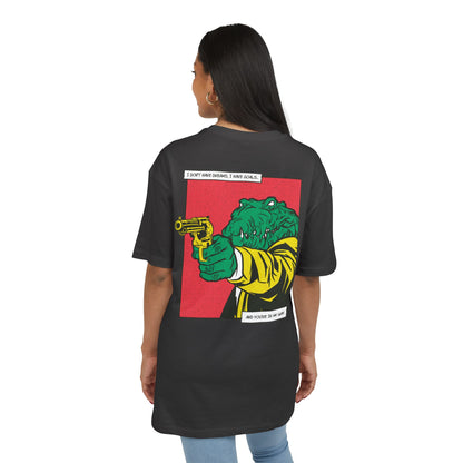 Alligator with Gun Oversized T-Shirt