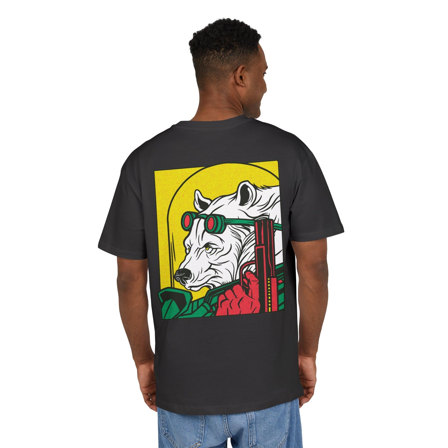 Ice Bear with Gun Oversized T-Shirt