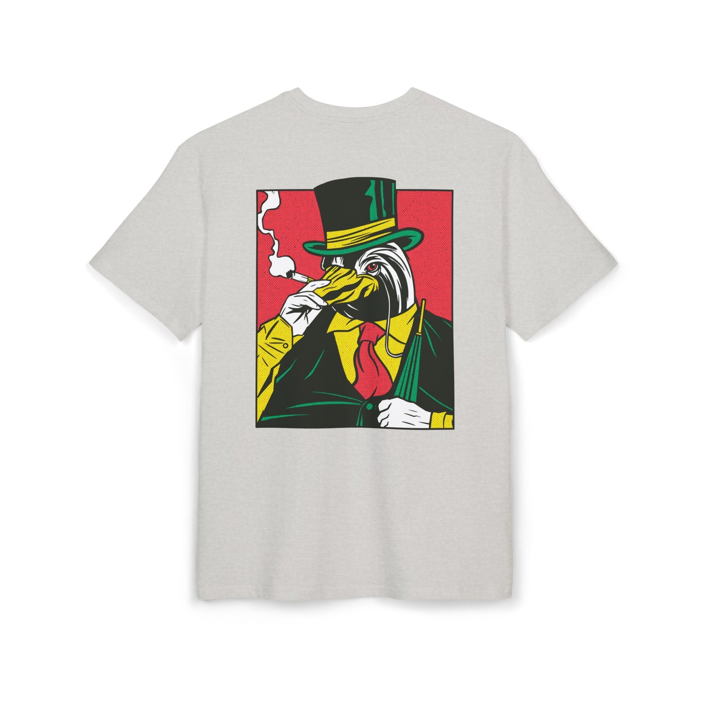 Penguin Smoking Oversized T-Shirt