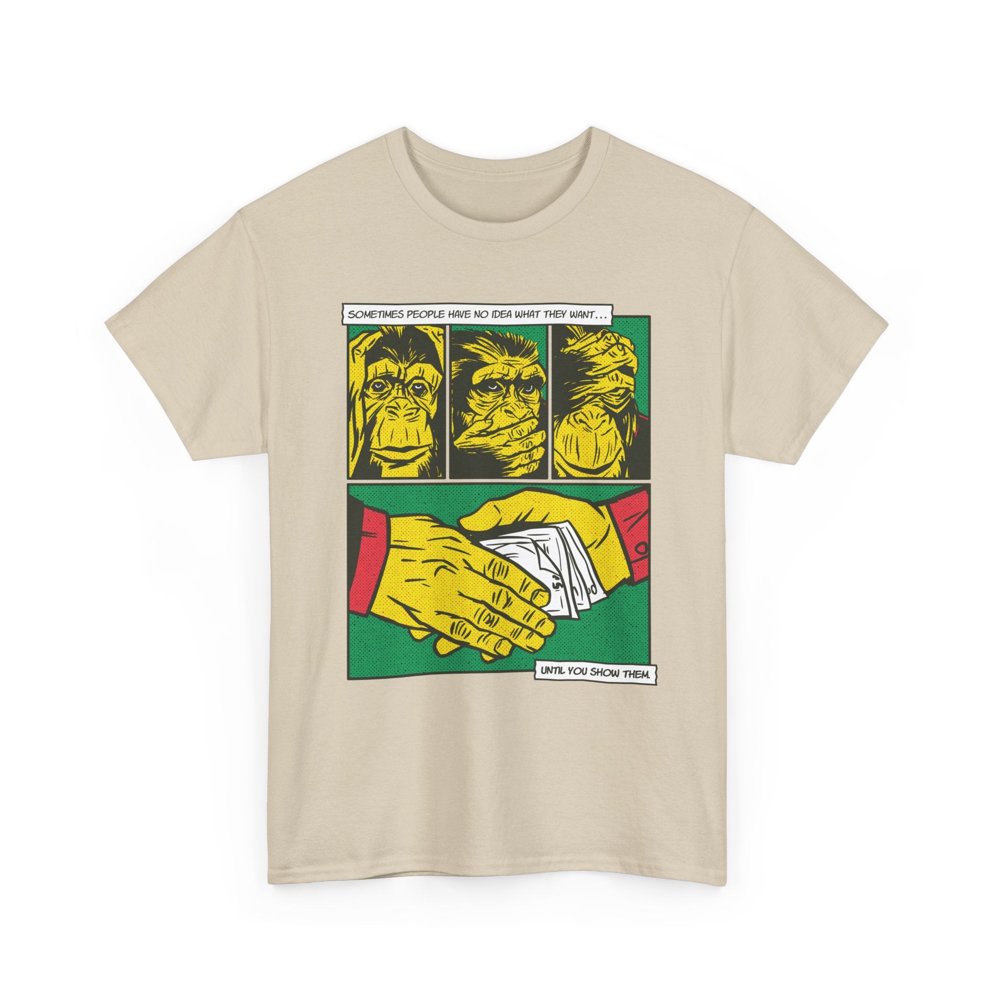 Three Monkeys - T-Shirt Front Print