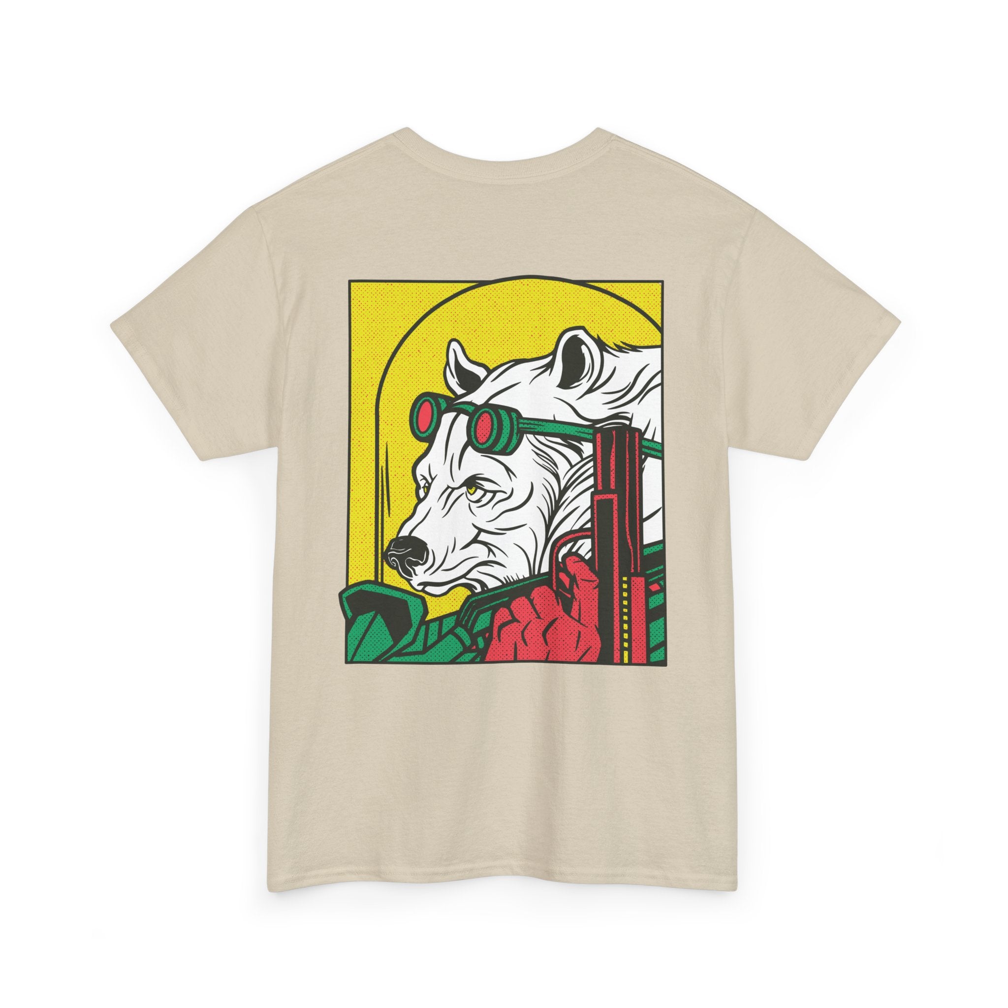 Ice Bear with Gun - T-Shirt Back Print