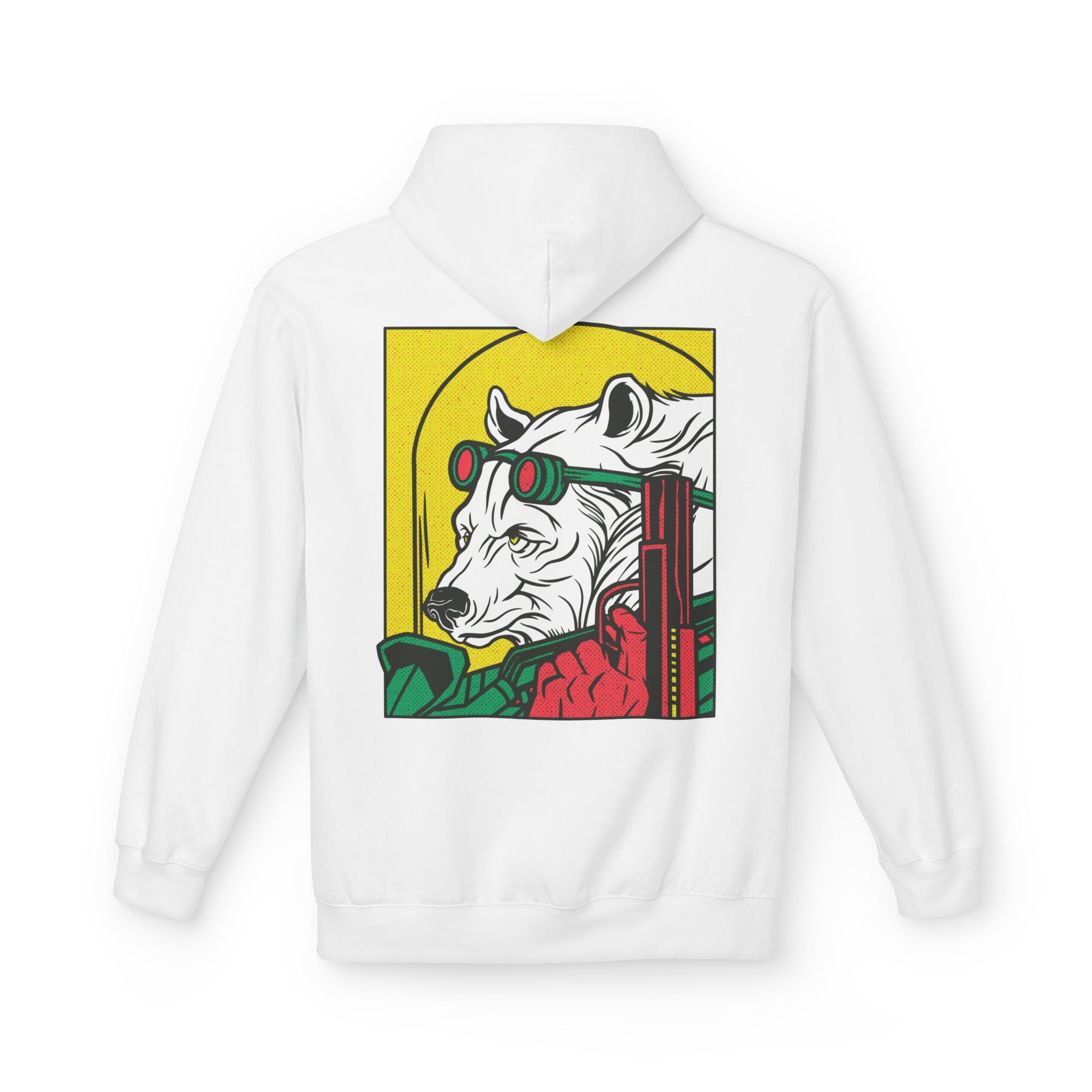 Ice Bear with Gun - Hoodie Back Print