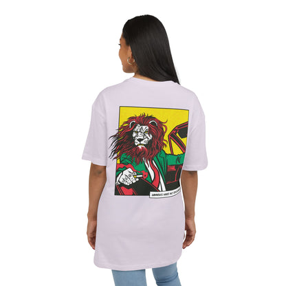 Lion in Car Oversized T-Shirt