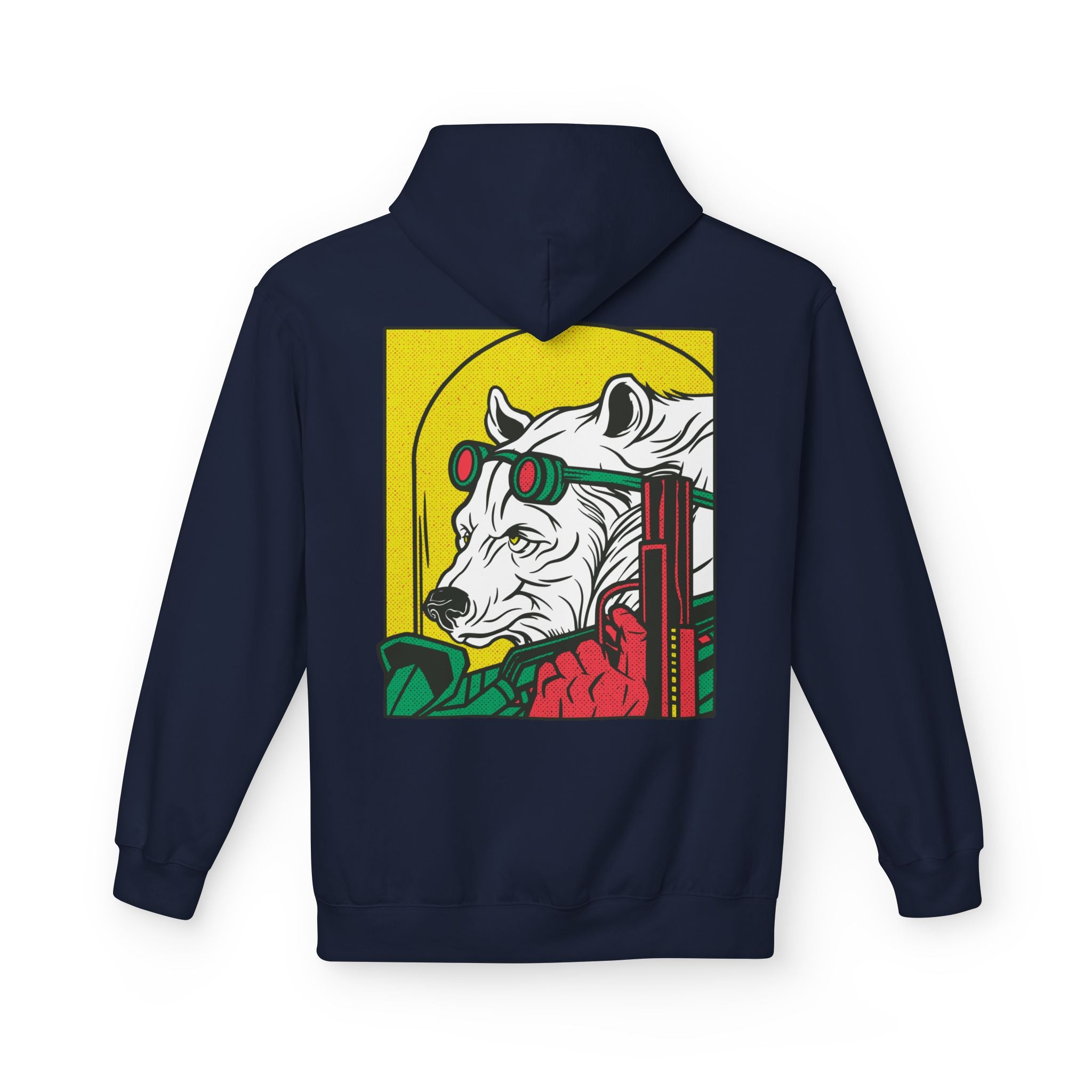 Ice Bear with Gun - Hoodie Back Print