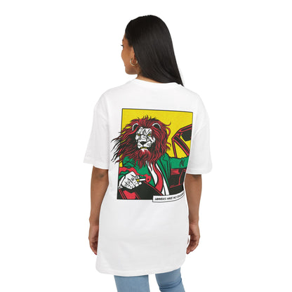 Lion in Car Oversized T-Shirt