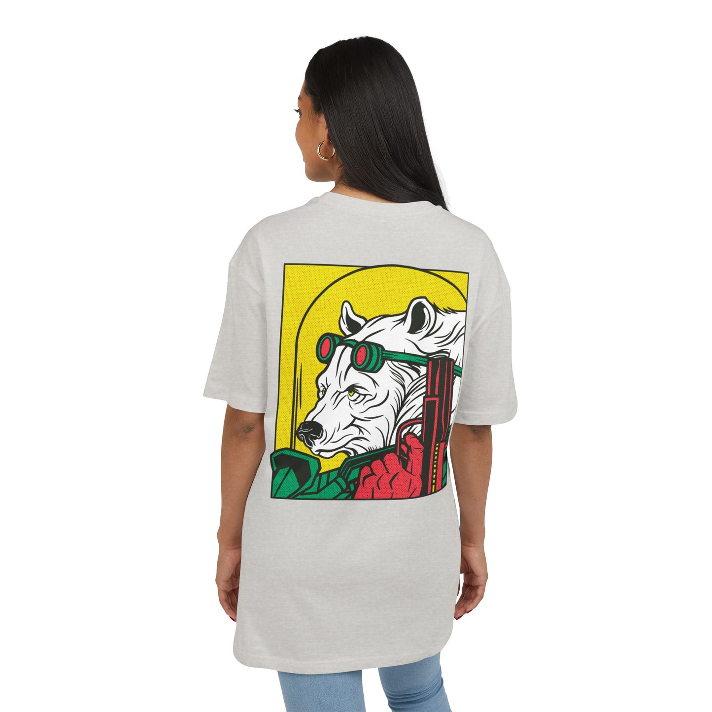 Ice Bear with Gun Oversized T-Shirt