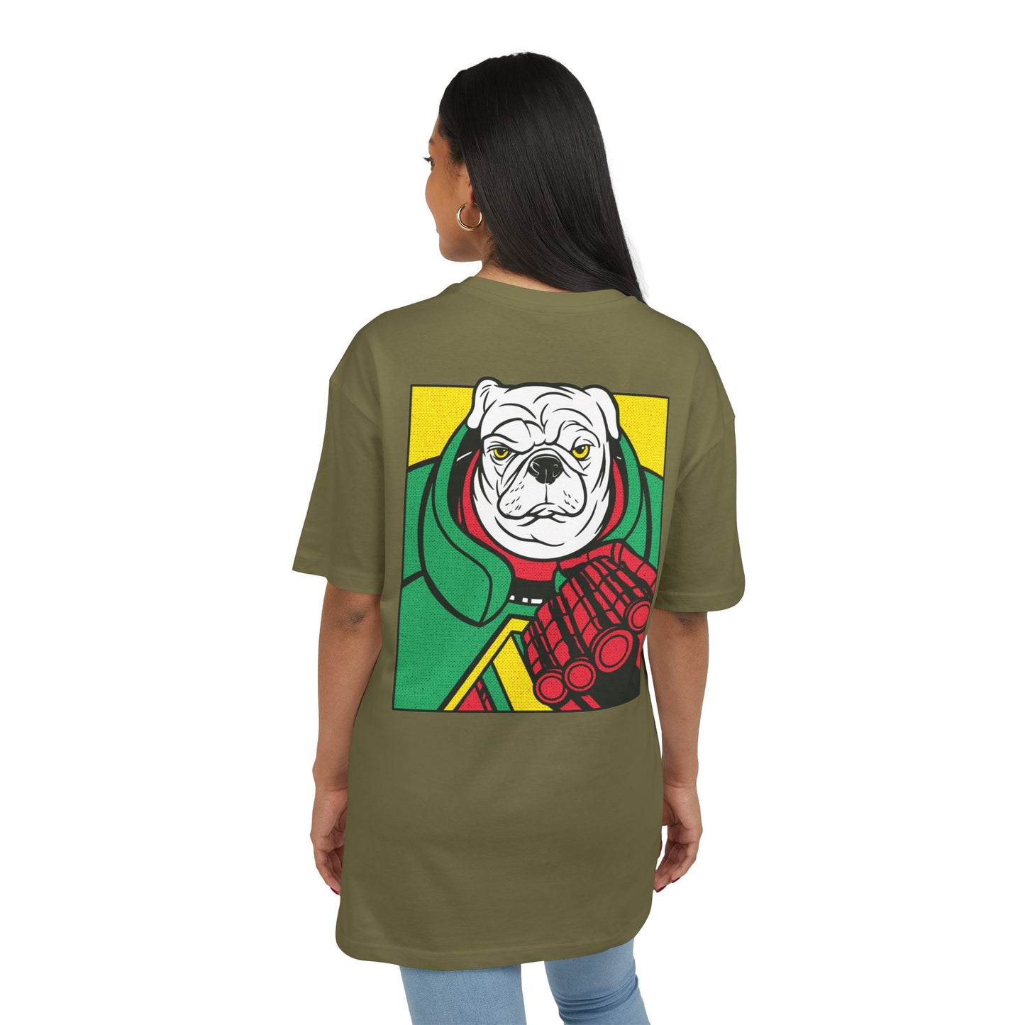 White Pug Oversized T-Shirt